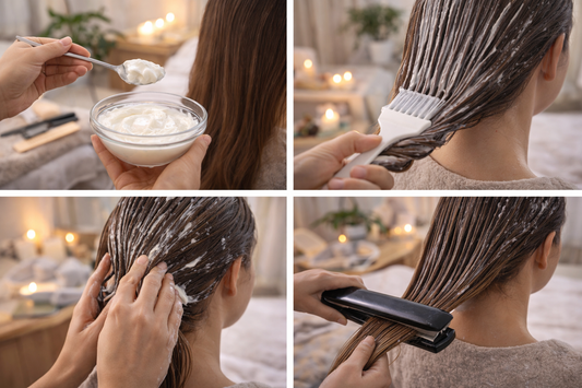 بروتين شعر منزلي